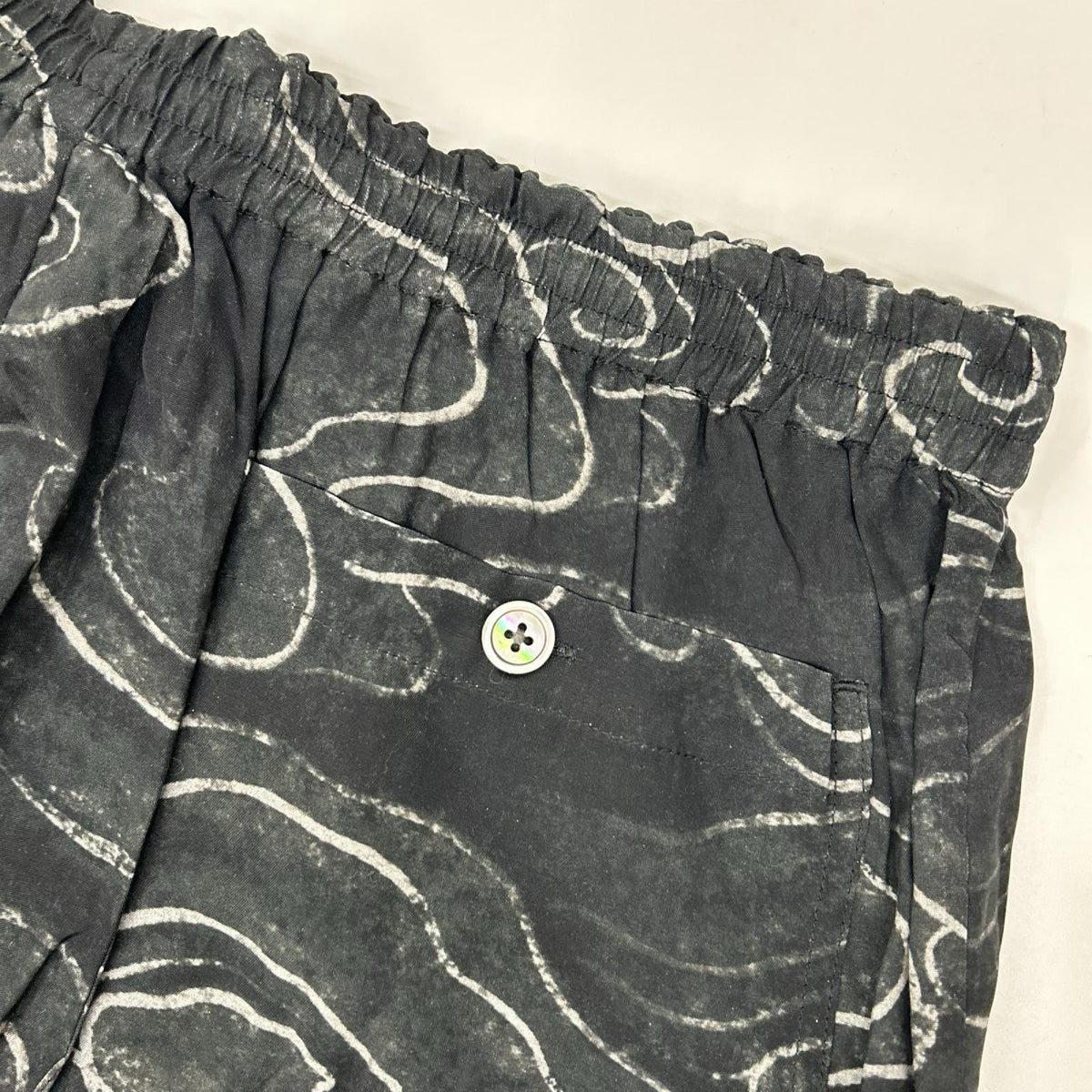 BUDSPOOL バッズプール 【×GAKKIN】MHPA80983 ブラック 渦軍鶏 HAWAIIAN SHORTS ハワイアンショーツ ボトムス