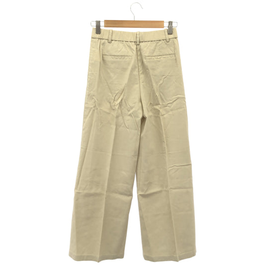 theory luxe セオリーリュクス 26SS 03-6206400 ベージュ リネンブレンドワイドパンツ -Kayden-Lush Linen ボトムス