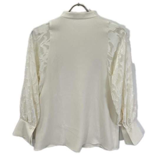 theory luxe セオリーリュクス 26SS 03-6108270 アイボリー ポリエステル ジャガードスロー部シャツブラウス トップス