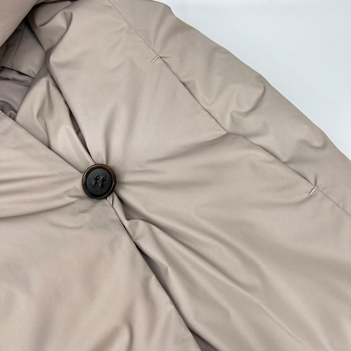 theory luxe セオリーリュクス 03-3409631 グレー ナイロン ベルテッド DANNY BLASTER フーディダウンコート コート