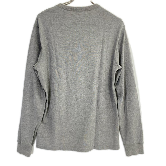 POLObyRalphLauren ポロラルフローレン 霜降りグレー ジャージーヘンリーシャツ L/Sプルオーバー トップス