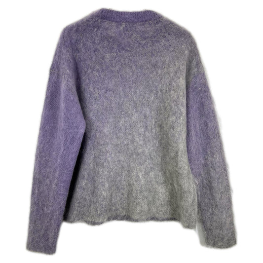 NKNIT ンニット NKNIT23AW-N57 パープル×グレー ウールブレンド グラデーションモヘアニットプルオーバー トップス