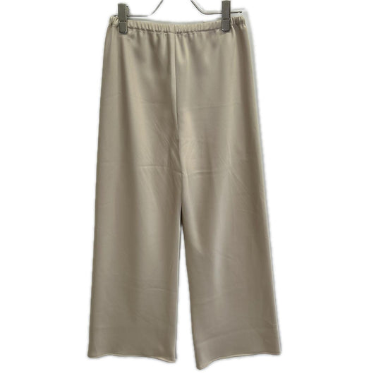 Plage プラージュ 26SS 26-030-922-1260 Satin Bias Relax ゴールド ドローストリング イージーストレートパンツ ボトムス