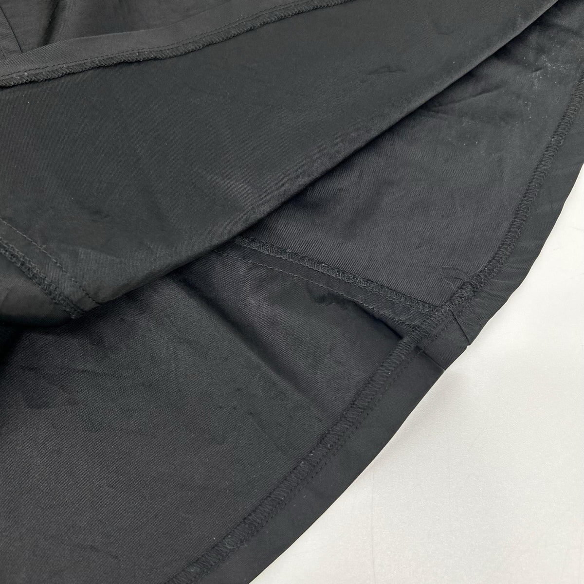tricotCOMMEdesGARCONS トリココムデギャルソン TC-S062 01AW ブラック ナイロン フレアスカート スカート