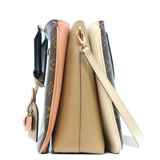LOUIS VUITTON ルイヴィトン 18年 M44255 モノグラム セサミペッシュ×クレーム ミルフィーユ 2WAYショルダーバッグ ショルダーバッグ