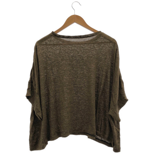 nest Robe ネストローブ 26SS 01262-1128 カーキ リネンジャージープルオーバー トップス