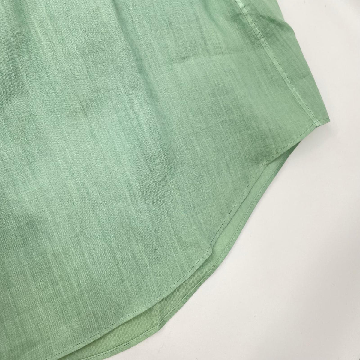 MAATEE&SONS マーティーアンドサンズ MT6103-0602C 26SS ハスカップグリーン ラミー100 SHORT PONIT RAMIE SHIRTS 長袖シャツ トップス