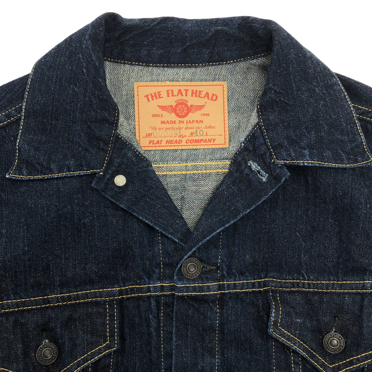 THE FLAT HEAD ザ フラットヘッド 6003WL インディゴ トラッカーデニムジャケット トップス