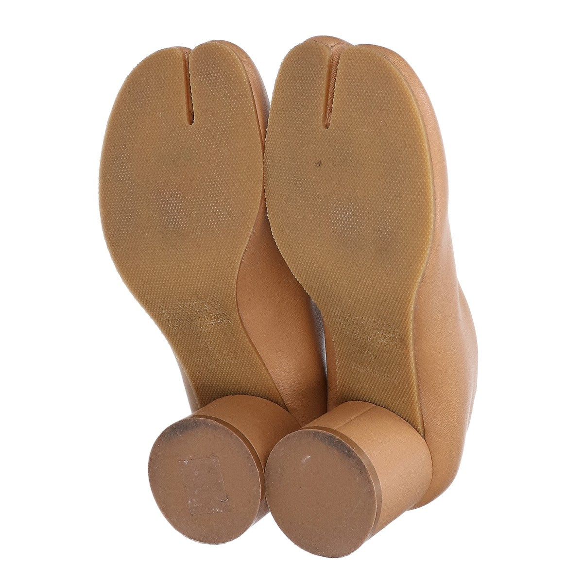 Maison margiela メゾンマルジェラ 美品 S58WL0221 TABI/タビ レザー チャンキーヒールパンプス シューズ