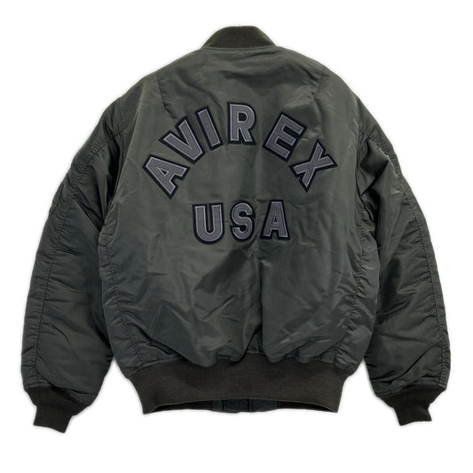 AVIREX アヴィレックス 783-4252021 チャコール SAME COLOR LOGO MA-1 ブルゾンジャケット ジャケット