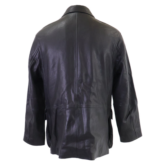 AURALEE オーラリー 【美品/26SS】A26SB01BL TEXTURED LAMB LEATHER BLOUSON ラムレザー ブルゾン ジャケット