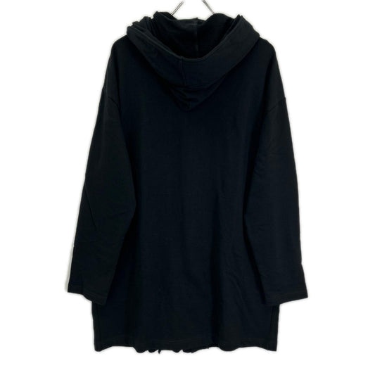 REGULATION Yohji Yamamoto レギュレーション ヨウジヤマモト HW-T55-074 26年 ブラック 40/20 MINI FRENCH TERRY HOODED COAT フーデットコート ジャケット