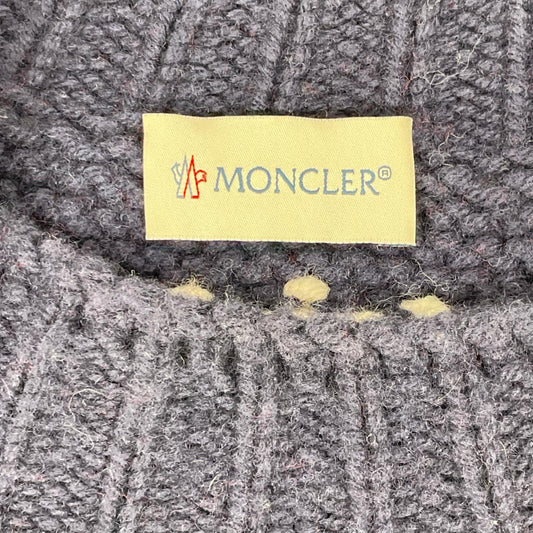 MONCLER モンクレール 16年製 レッド ウール100 MAGLIONE TRICOT ノルディック柄ニット トップス
