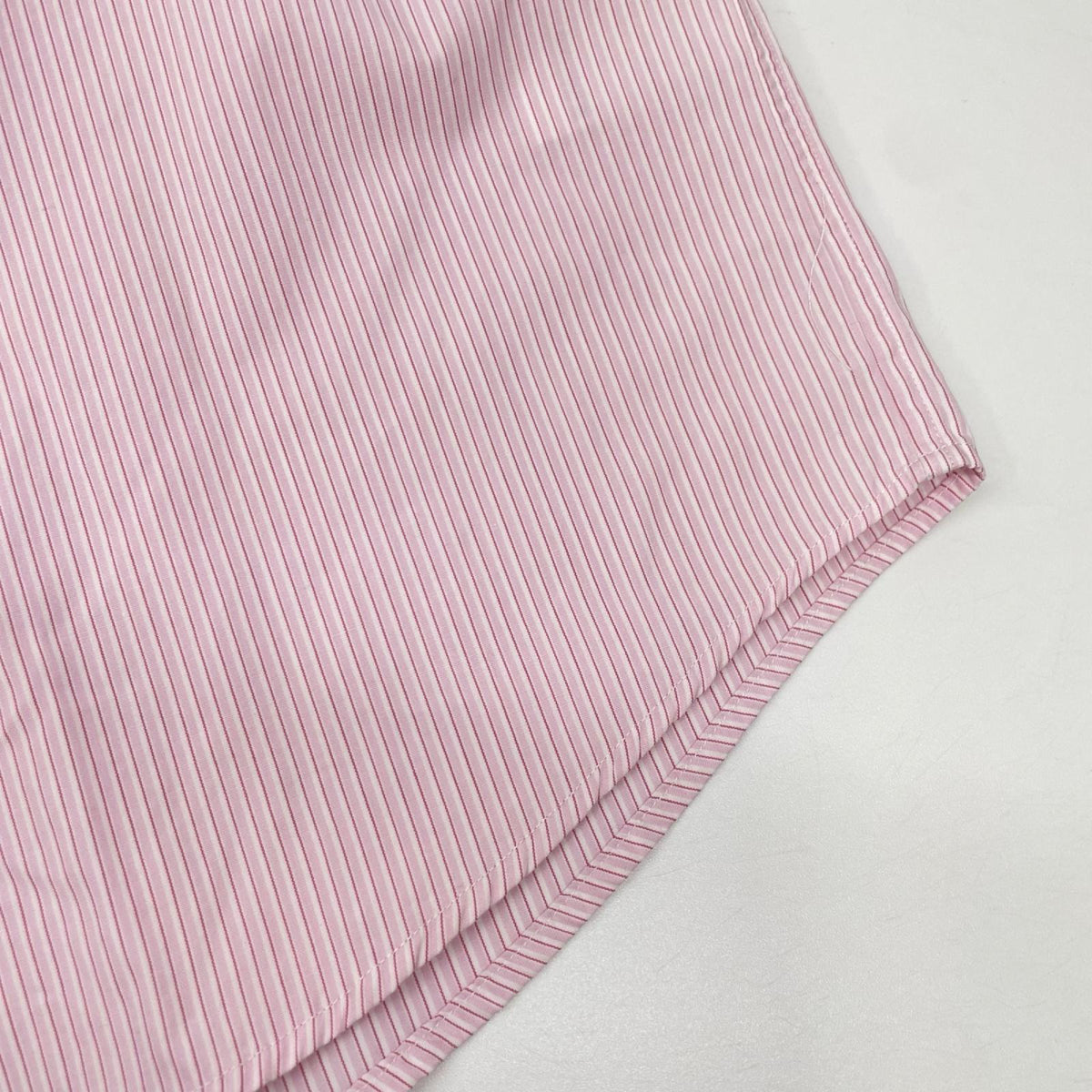 Porter Classic ポータークラシック サクラ/ピンク コットン ROLL UP STRIPE SHIRT ストライプ ロールアップ ボタンシャツ トップス