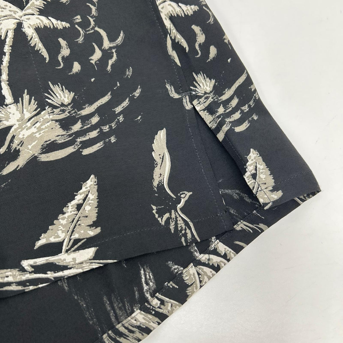 OLDJOE&CO. オールドジョー 26SS 2610J-SH19 ブラック パームツリー柄 ORIGINAL PRINTED OPEN COLLAR SHIRTS トップス