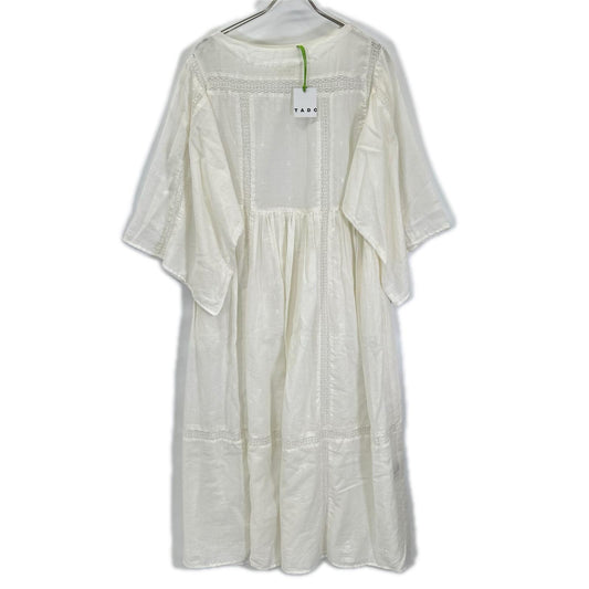 オフホワイト LILIA JAMDANI DRESS/レ―スワンピース ワンピース