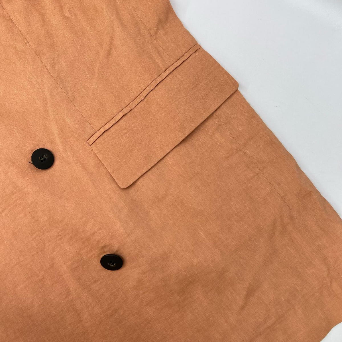 Theory セオリー ピンク系 リネン ダブルボタン ジャケット ジャケット