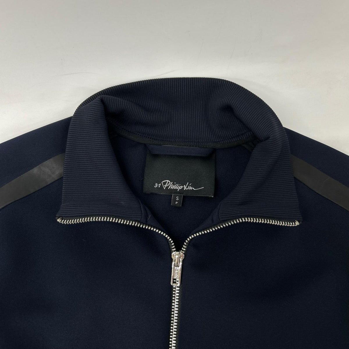 3.1 Phillip lim スリーワンフィリップリム ネイビー フルジップ テーピング トラックジャケット ジャケット