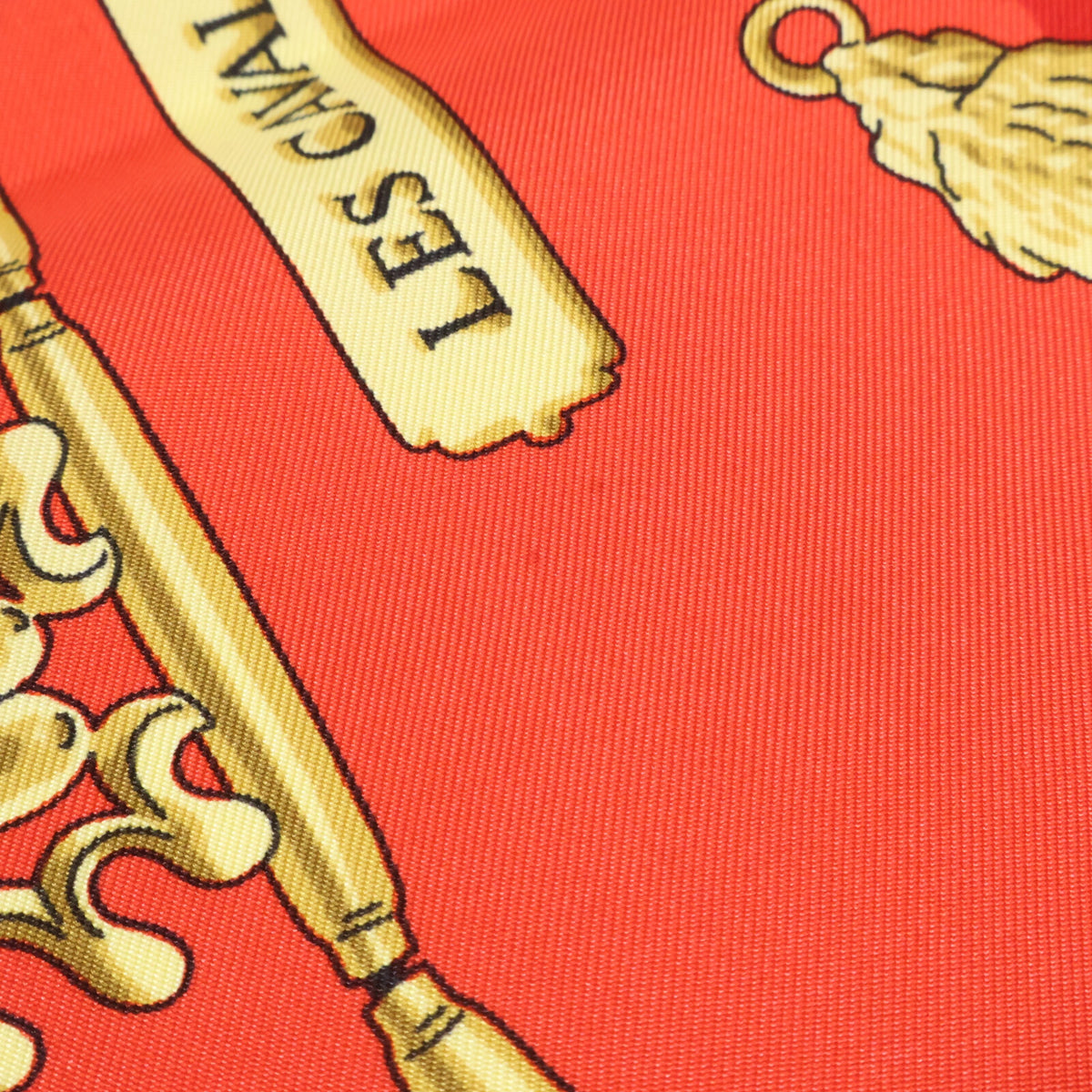 HERMES エルメス 【美品】Les Cavaliers d'Or 黄金の騎士 シルク カレ90 スカーフ
