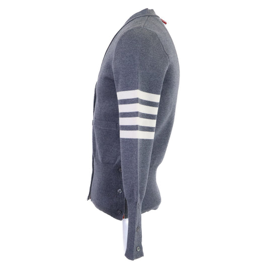 THOM BROWNE トムブラウン 【美品/国内正規】FKC207A-00014035 ウール 4-BAR Vネック カーディガン トップス
