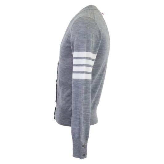 THOM BROWNE トムブラウン 【美品/国内正規】FKC334A-Y1014-055 4-BAR ウール リラックスフィット Vネック カーディガン トップス