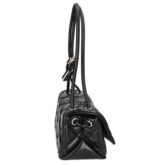 MARC JACOBS マーク ジェイコブス 【新品同様】2S5HSH023H02 001 ザ キルテッド レザー デュアル バッグ ショルダーバッグ