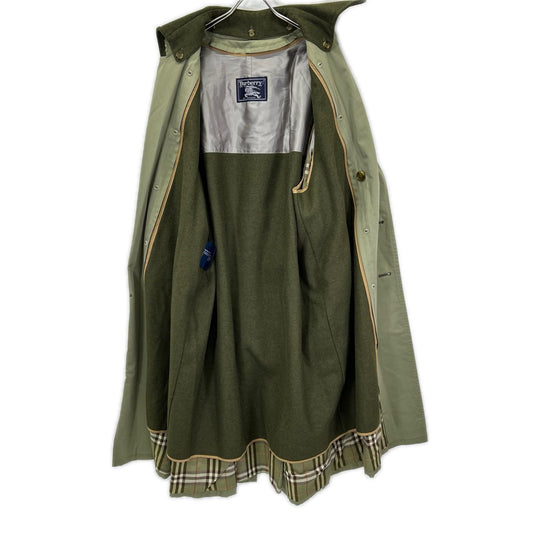 Burberry's バーバリーズ 90's グリーン ウールライナー トレンチコート コート