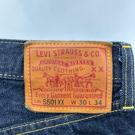 LEVI'S リーバイス 【LVC】44501-0088 1944年大戦モデル S501XX インディゴブルー 大戦モデル 復刻 赤耳 ボタンフライ ストレートデニムパンツ ボトムス