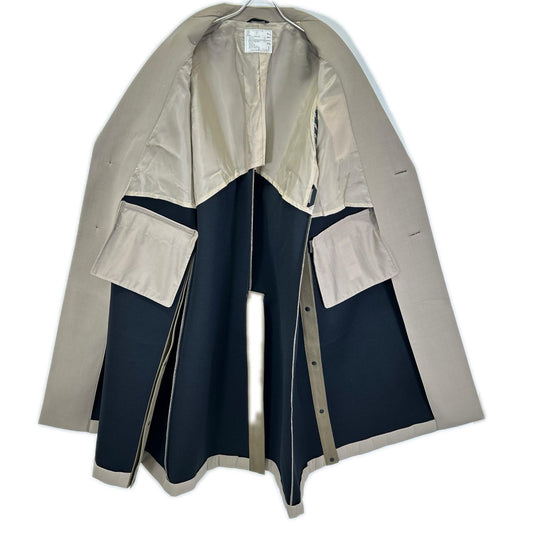 sacai Sacai 23-03117M 23AW Beige/BEIGE 651 Suiting Bonding Coat Suiting bonding coat Coat