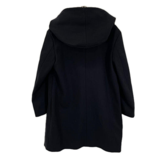 JILSANDER ジルサンダー JSPI434924 ネイビー ウール×シルクブレンドライニング フーデッドロングコート コート
