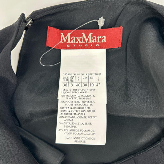 Max Mara マックスマーラ 62261569 ブラック ノースリーブフリルワンピース ワンピース