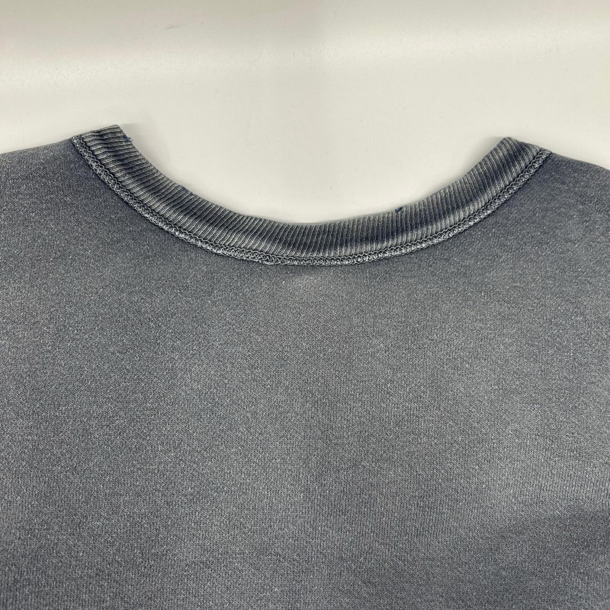 SAINT MICHAEL セントマイケル 25AW SM-HR1-0000-048 ネイビー SAINT POWER CRW NECK SWT ダメージ/フェード加工 プリントスウェット トップス