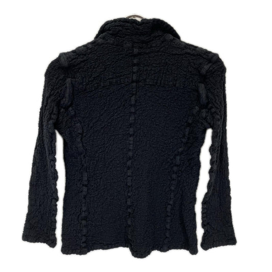 MeISSEYMIYAKE ミーイッセイミヤケ MI55FD110 ブラック シュリンク加工 2Bジャケット ジャケット