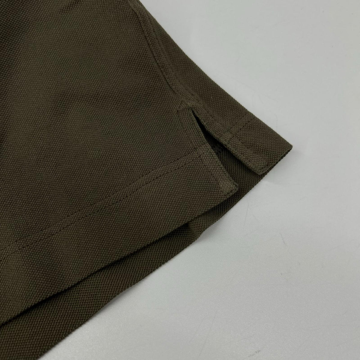 HERMES エルメス H667830HA トゥルブ/カーキ コットン ラウンドネック H刺繍 サドルステッチ Tシャツ トップス
