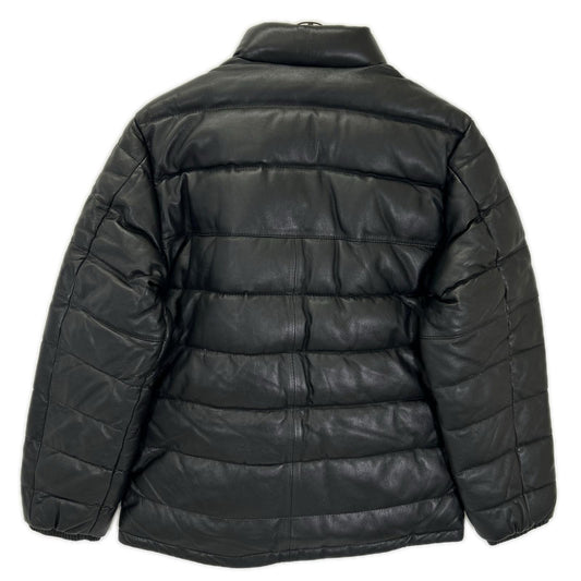 schott ショット 3171058 ブラック シープスキン レザーダウンジャケット ジャケット