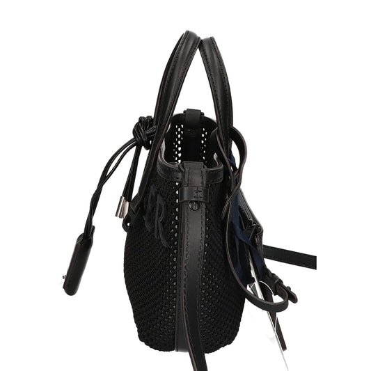 MONCLER モンクレール 新品同様 26SS VERY TOTE MICRO メッシュ x カーフレザー ロゴパッチ 2WAYショルダーバッグ トートバッグ