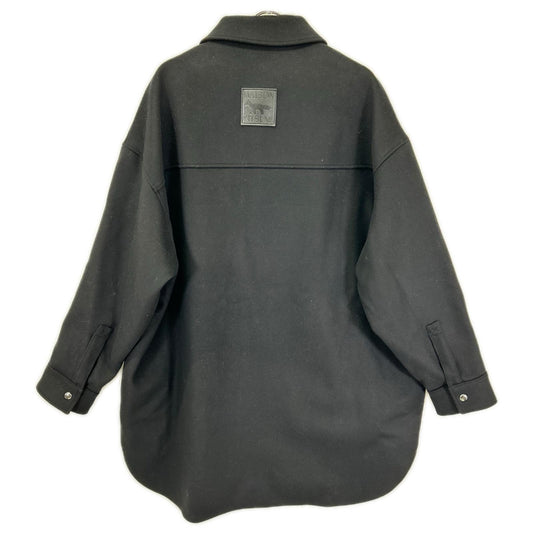 MAISON KITSUNE メゾンキツネ JM02158WM0020 ブラック ウールカシミヤ混 FULLY LINED TWO POCKET OVERSHIRT/シャツコート コート