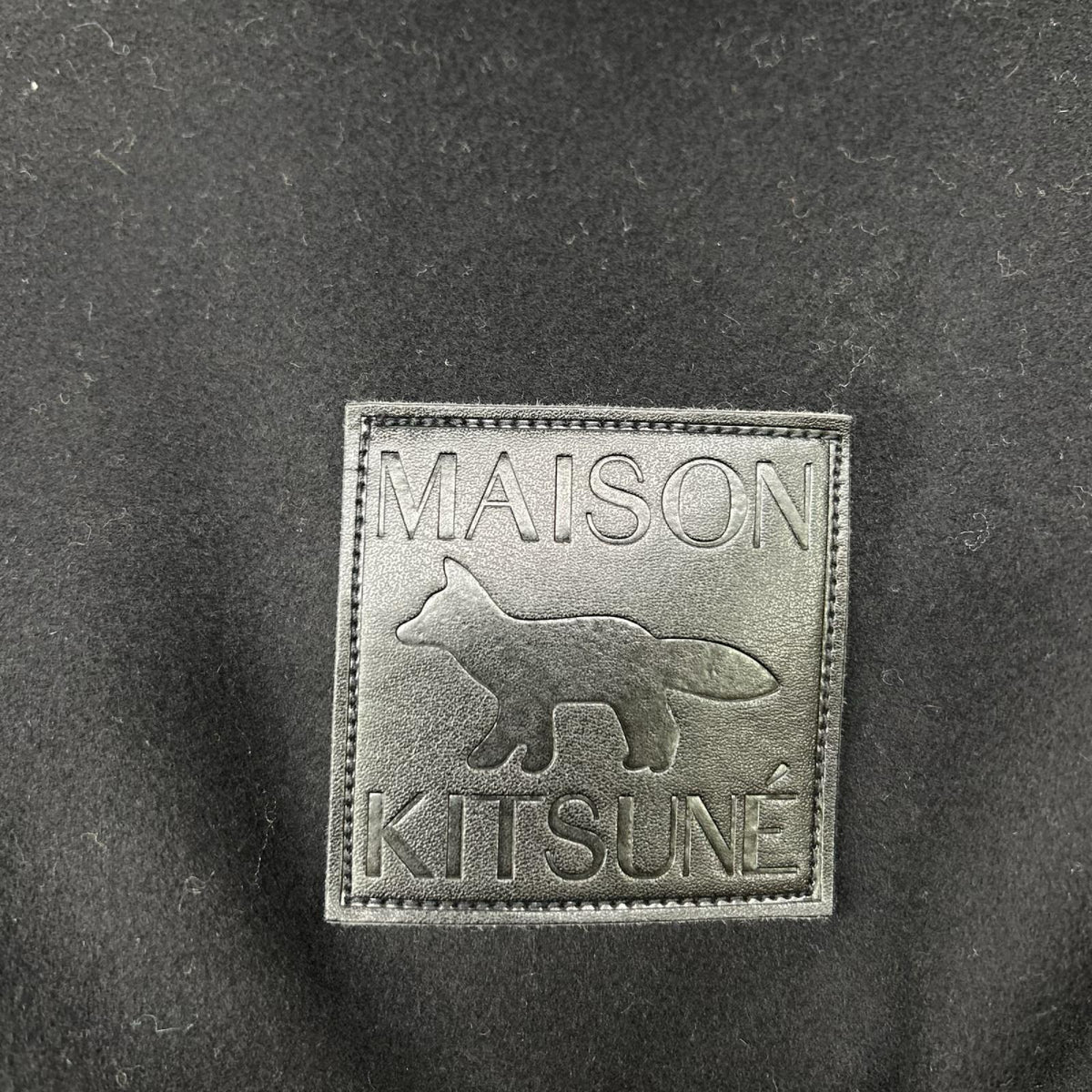 MAISON KITSUNE メゾンキツネ JM02158WM0020 ブラック ウールカシミヤ混 FULLY LINED TWO POCKET OVERSHIRT/シャツコート コート