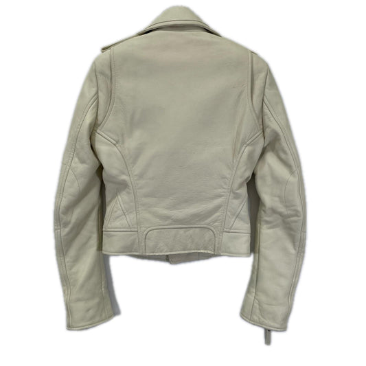 BALENCIAGA バレンシアガ 12年製 256302 TCH99 ホワイト レザー ダブルライダースジャケット ジャケット