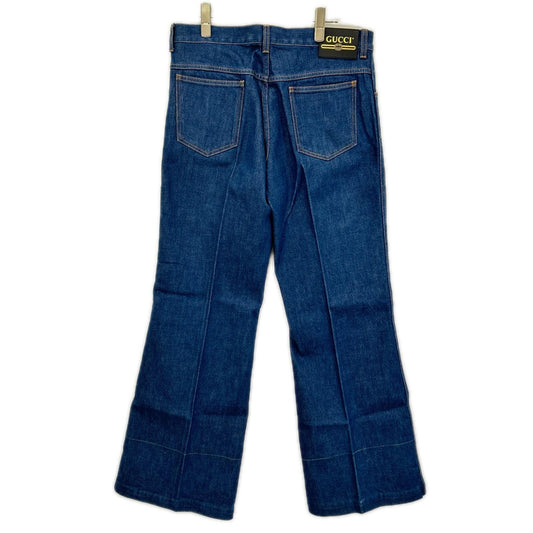 GUCCI グッチ 653001 XDBL9 インディゴ Eschatology フレアデニムパンツ ボトムス