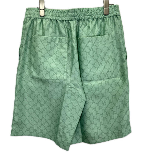 GUCCI グッチ ×ヒグチユウコ 日本限定 864050 ZAUTT グリーン GG総柄 シルクツイル ショートパンツ ボトムス