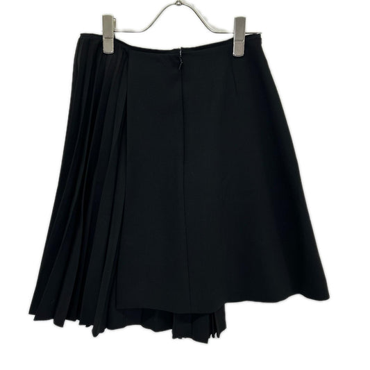 FOXEY フォクシー 37115-ASFI415T Pleats Chic/プリーツシック ブラック ウール混 アシンメトリーミディアムスカート スカート