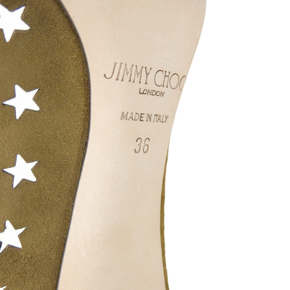 Suede ROMY Star Pumps Khaki 36 Women's Shoes
