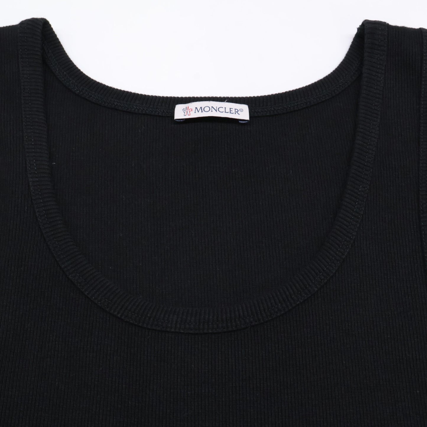 MONCLER モンクレール 23年製 ブラック VESTITO リブニット ノースリーブ ワンピース ワンピース
