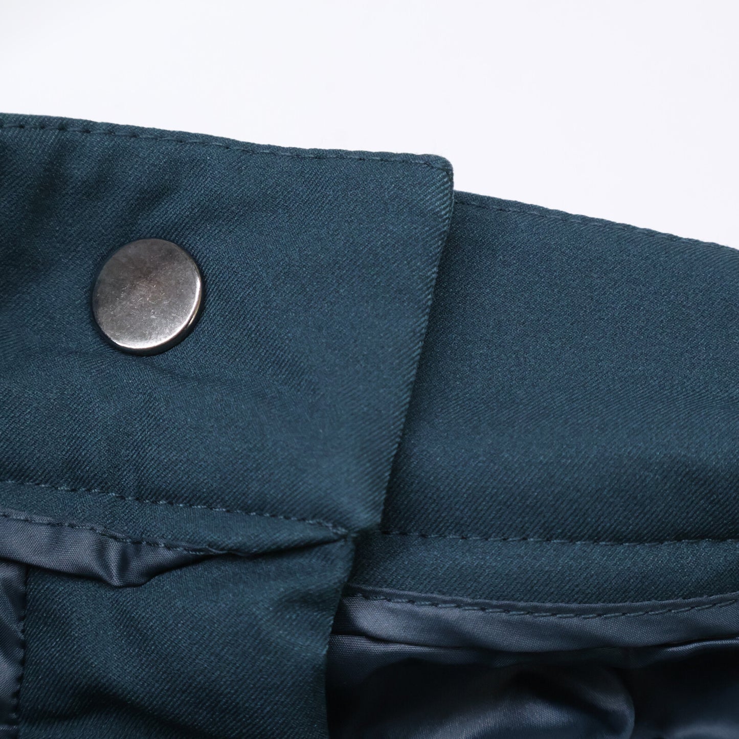 GREEN Zip-up Short Length Down Vest/Half Pants Set-up Suit Set-up S/26 Ladies