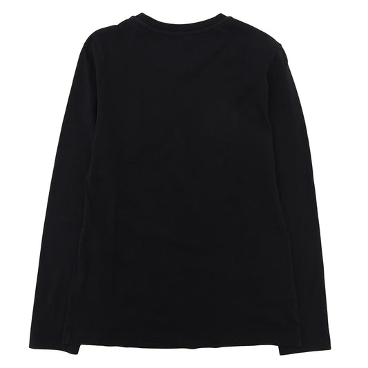 MONCLER モンクレール 美品 コットン ロゴ L/S ロンT トップス レディース ブラック XS トップス
