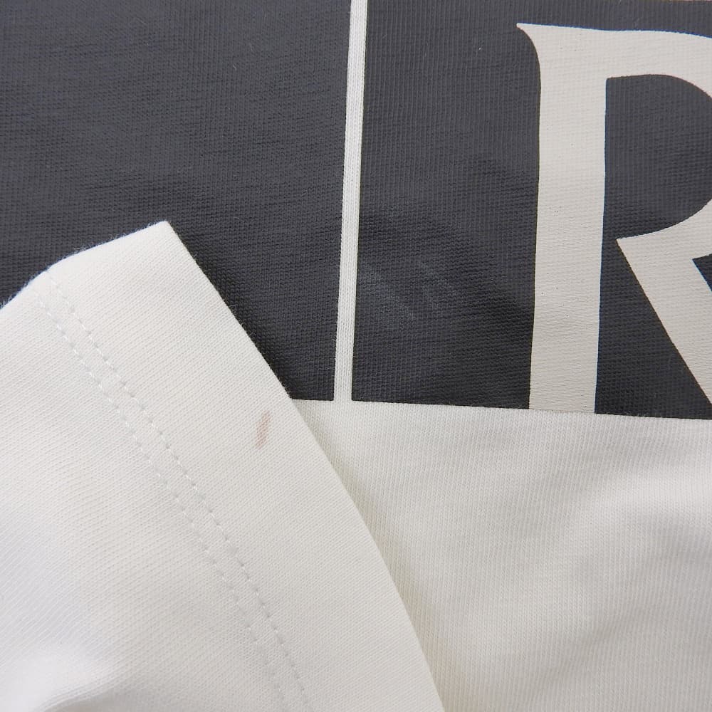 MONCLER モンクレール 美品 コットン プリント Tシャツ トップス レディース オフホワイト XS トップス XS