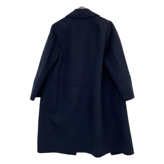 S MaxMara エスマックスマーラ 【Cucito A Mano】ネイビー ピュアウール ラップコート コート