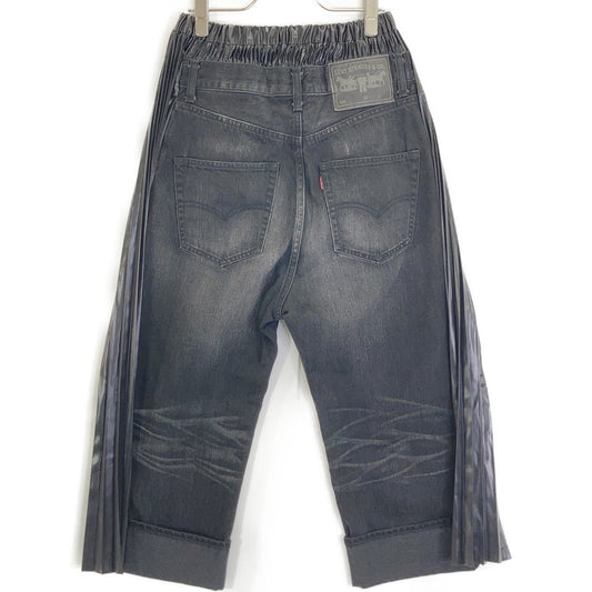 COMMEdesGARCONS JUNYA WATANABE 川久保玲渡边淳弥 × Levi's 黑色褶饰拼接牛仔裤 下装