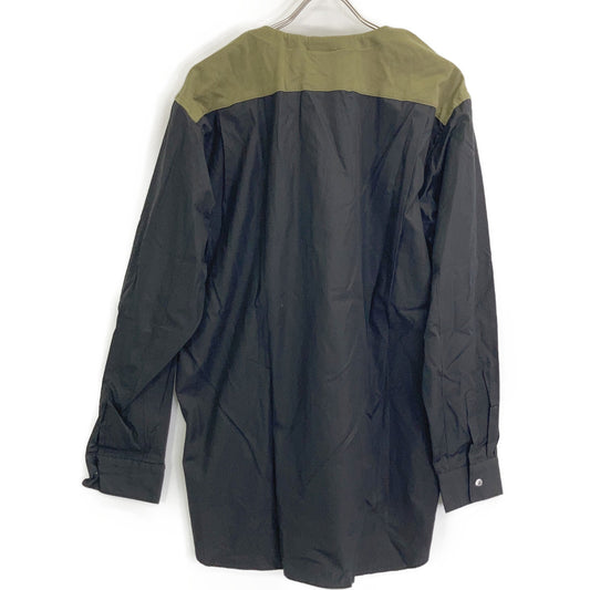 COMME des GARÇONS HOMME PLUS PP-B021 25th anniversary black x khaki docking shirt top